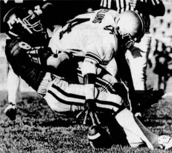 OSU's Gary Williams fumbles vs. Minnesota 1981